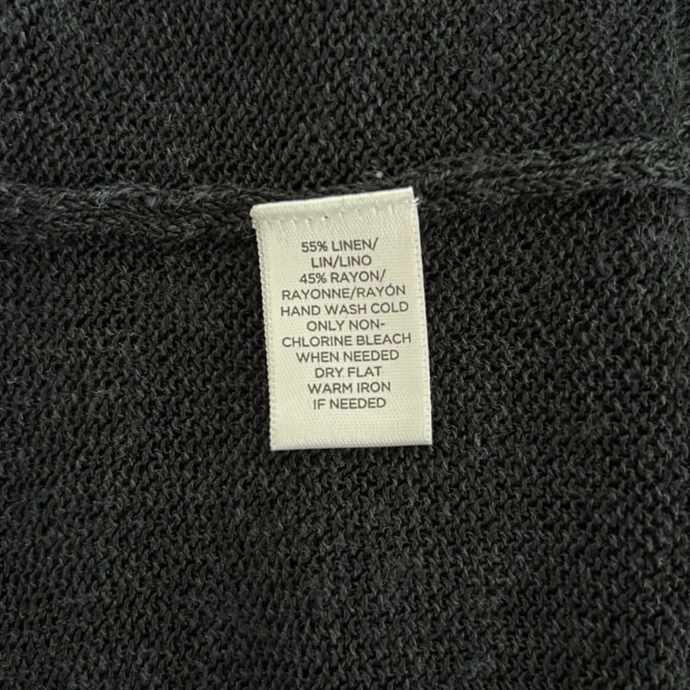 LOFT Black Open-Front Long sleeve Ribbed Cardigan Sweater. Size Small